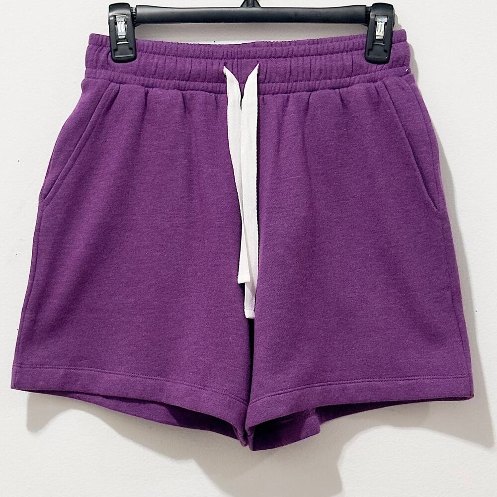 NWT: Spring & Mercer - Women's Purple, Drawstring, Fleece, Sweat Shorts (size S)